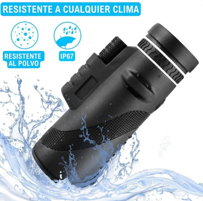 Telescopio Monocular ULTRAPOWER™ + SOPORTE y TRIPODE para móvil de REGALO