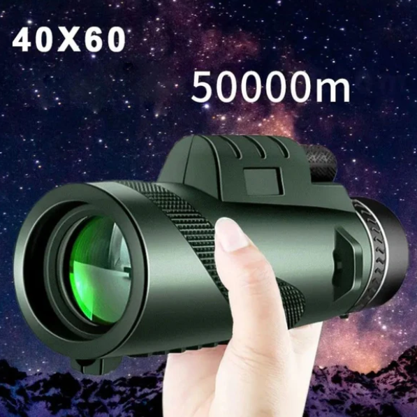 Telescopio Monocular ULTRAPOWER™ + SOPORTE y TRIPODE para móvil de REGALO