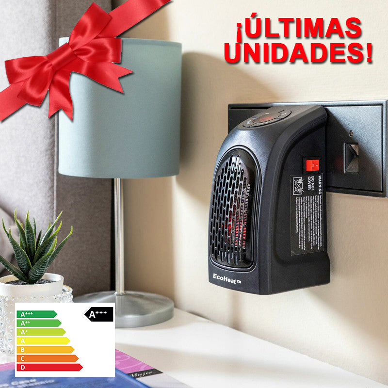 CALEFACTOR PORTÁTIL EcoHeat™ - Ahorra un 70% de LUZ